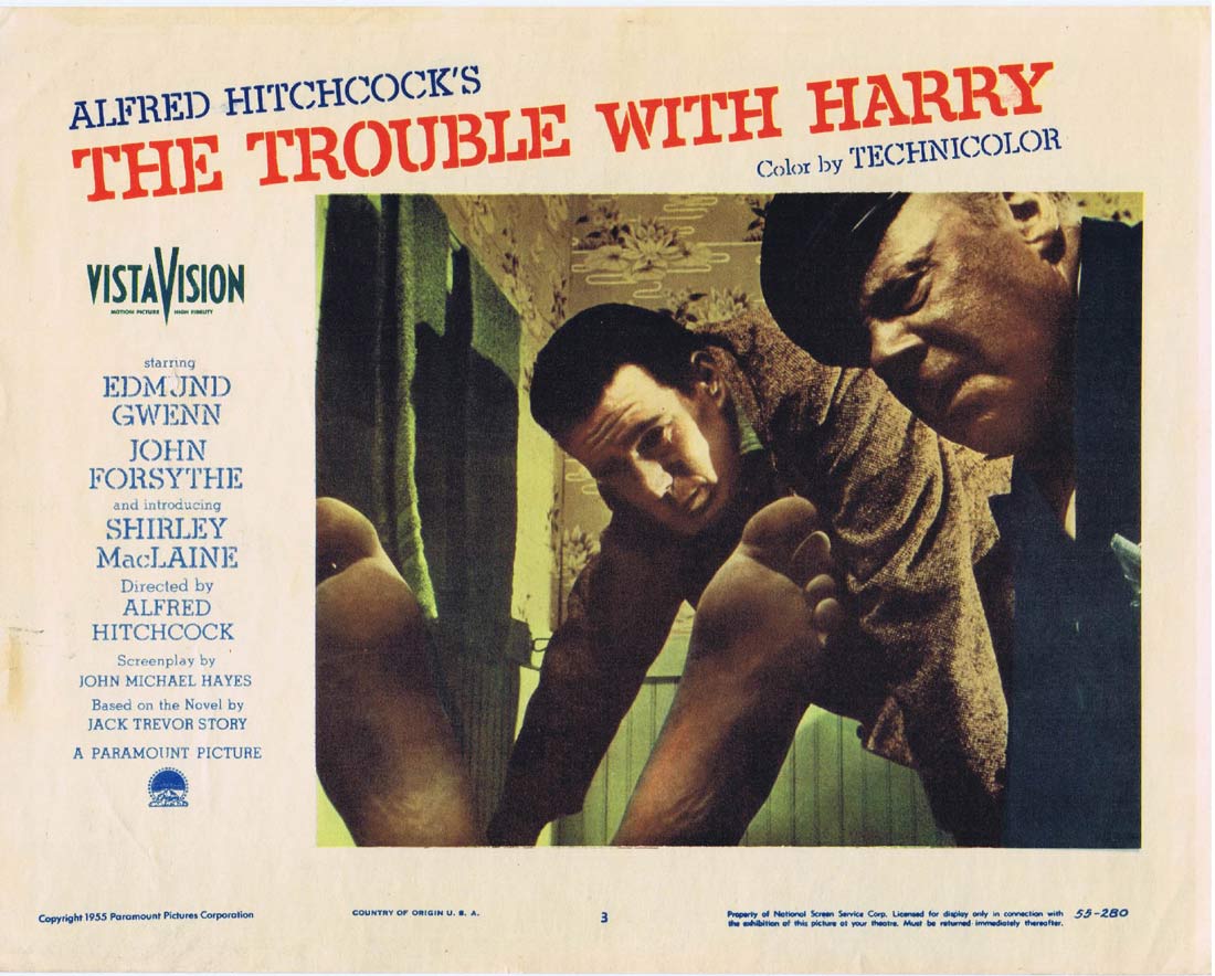 THE TROUBLE WITH HARRY Lobby Card 3 Alfred Hitchcock Shirley MacLaine