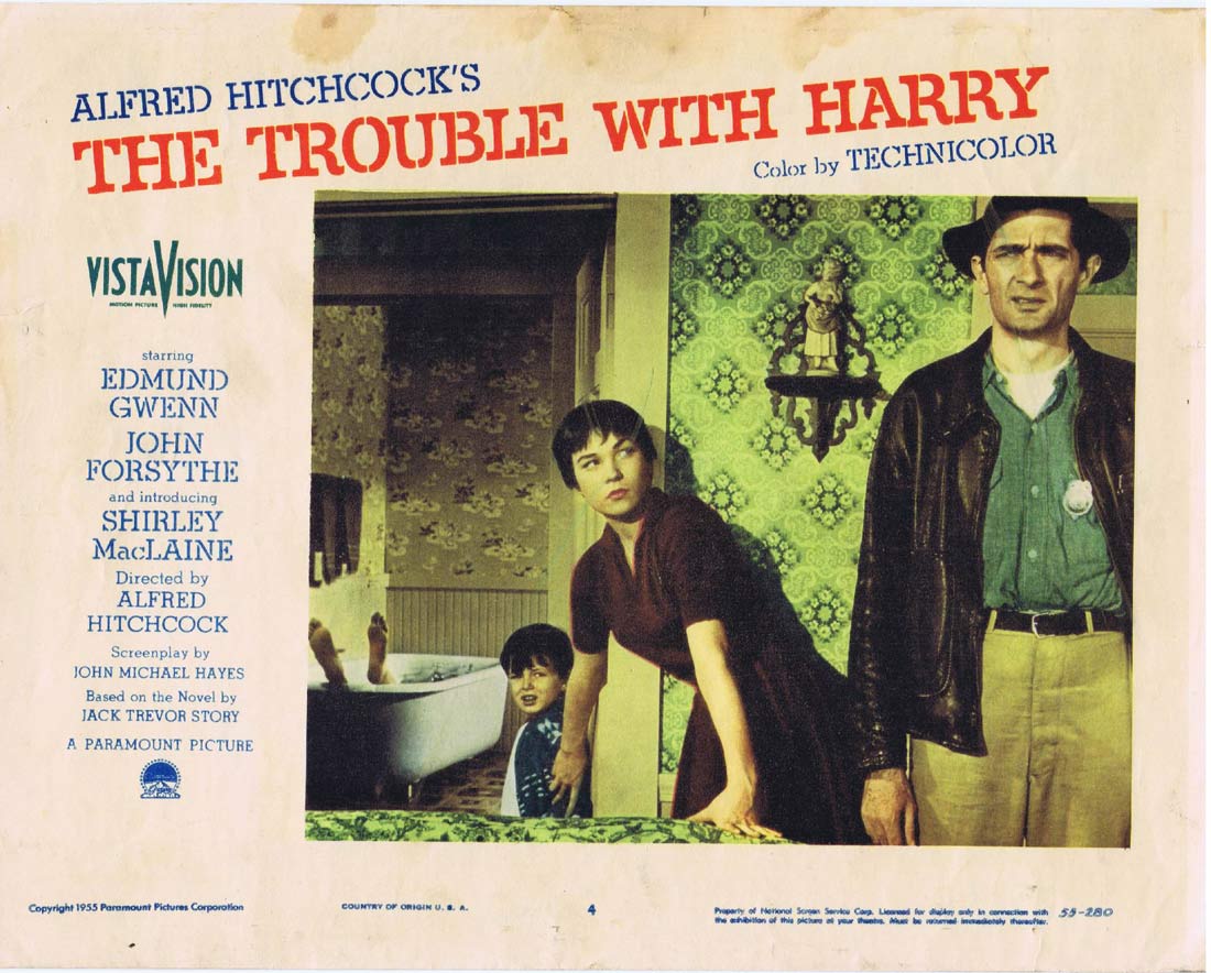 THE TROUBLE WITH HARRY Lobby Card 4 Alfred Hitchcock Shirley MacLaine