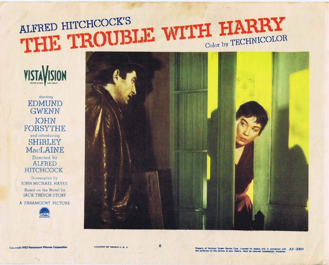 THE TROUBLE WITH HARRY Lobby Card 6 Alfred Hitchcock Shirley MacLaine