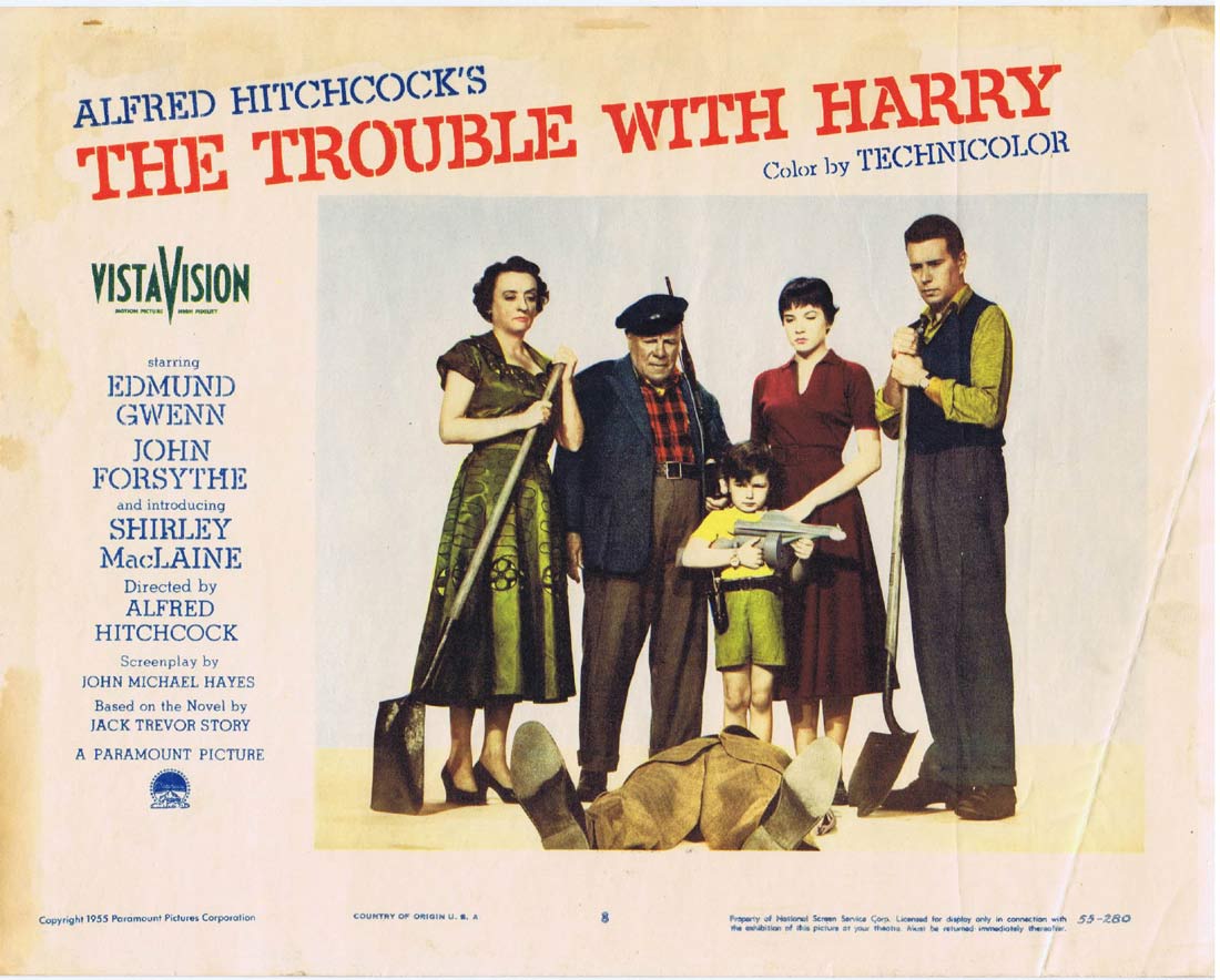 THE TROUBLE WITH HARRY Lobby Card 8 Alfred Hitchcock Shirley MacLaine
