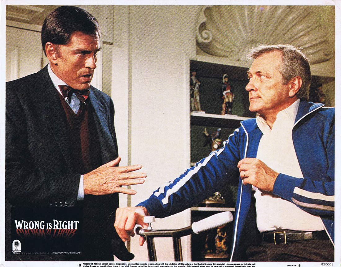 WRONG IS RIGHT aka The Man with the Deadly Lens Original Lobby Card 5 Sean Connery