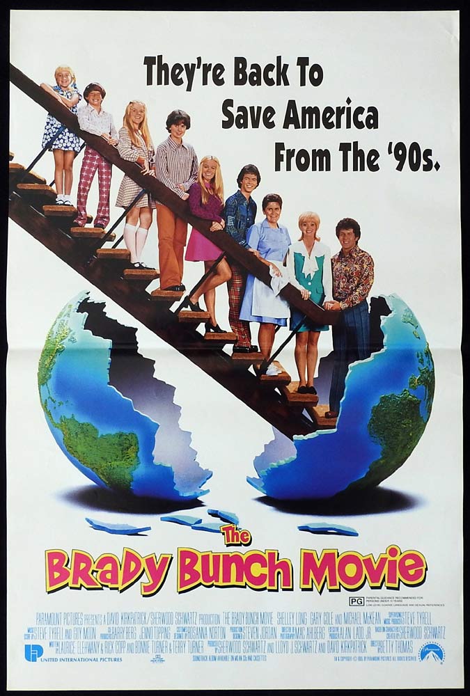 THE BRADY BUNCH MOVIE Original Daybill Movie poster Shelley Long Gary Cole