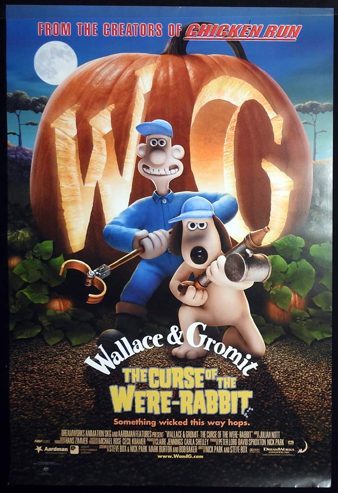 WALLACE & GROMIT CURSE OF THE WERE RABBIT Original Rolled One sheet Movie poster A