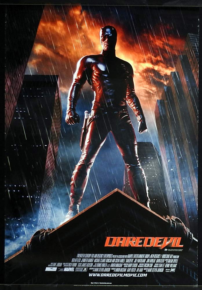 DAREDEVIL Original Rolled One sheet Movie poster Ben Affleck Jennifer Garner