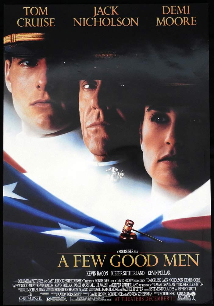 A FEW GOOD MEN Original Rolled One sheet Movie poster Tom Cruise Jack Nicholson Demi Moore