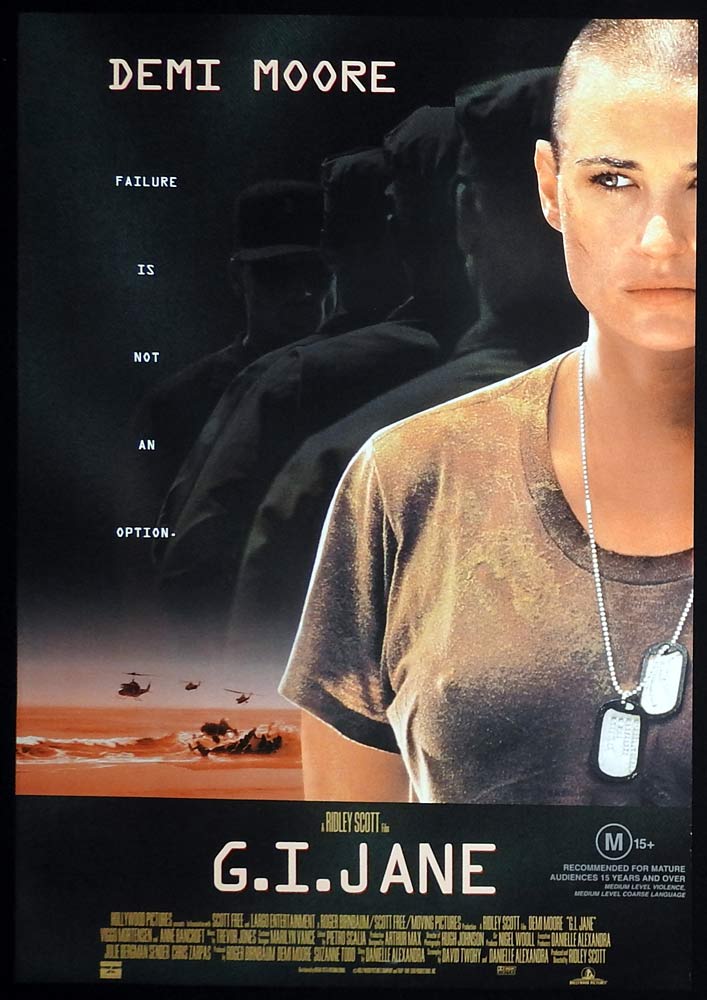 GI JANE Original Rolled One sheet Movie poster Demi Moore Viggo Mortensen