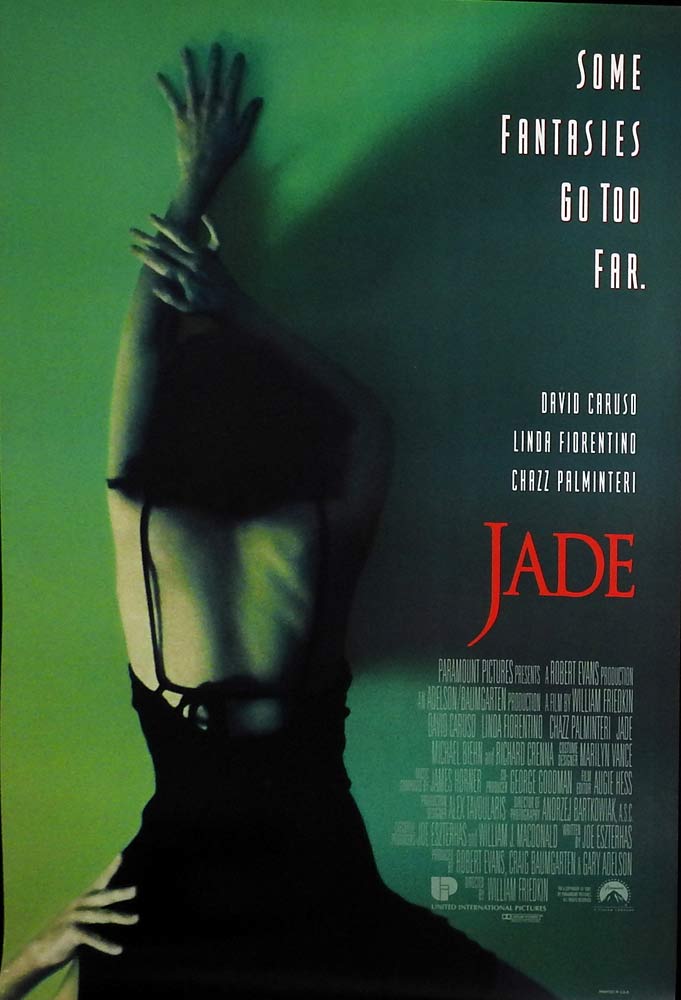 JADE Original Rolled US DS One sheet Movie poster David Caruso Linda Fiorentino