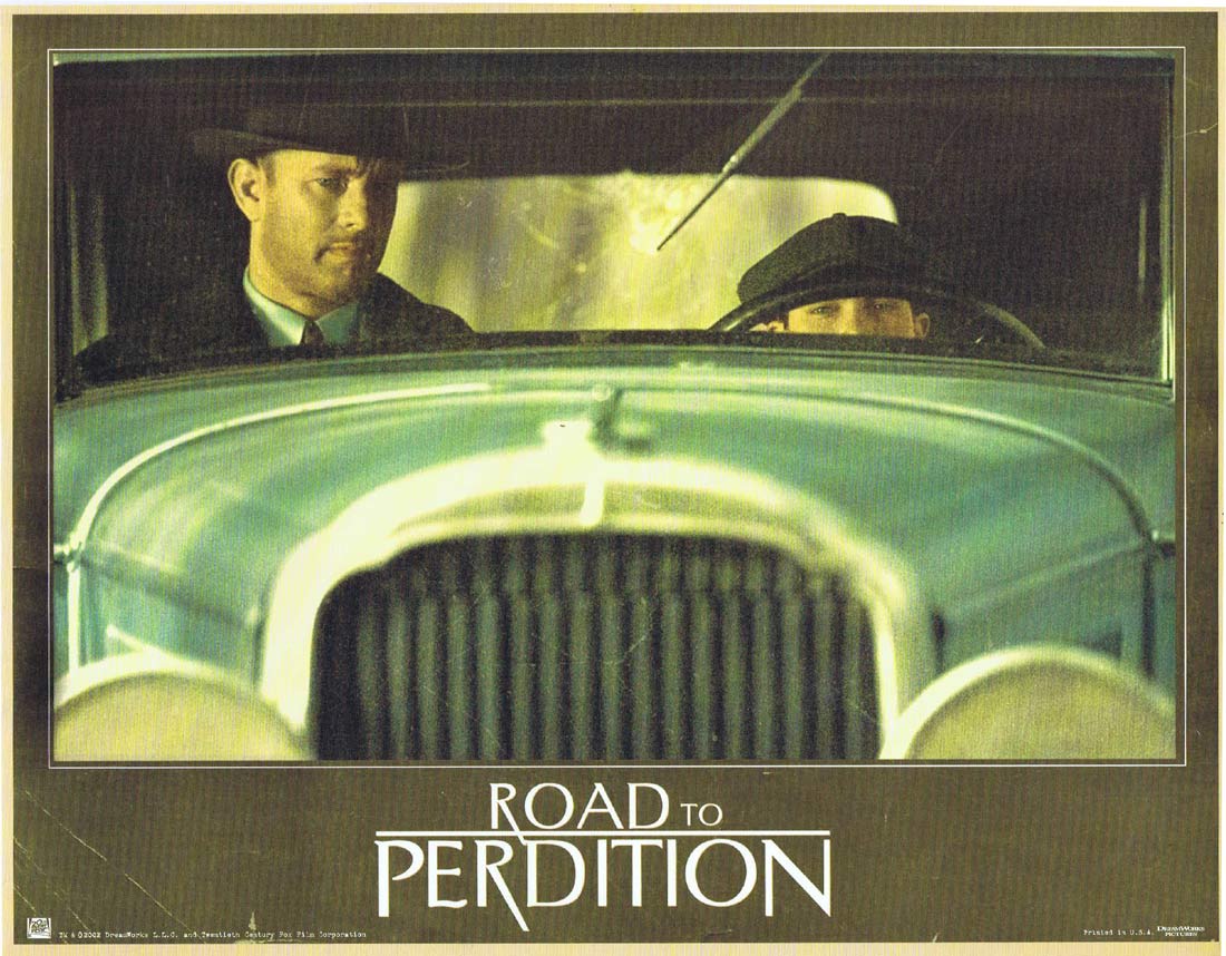 ROAD TO PERDITION Original US Lobby Card 10 Tom Hanks Paul Newman Jude Law