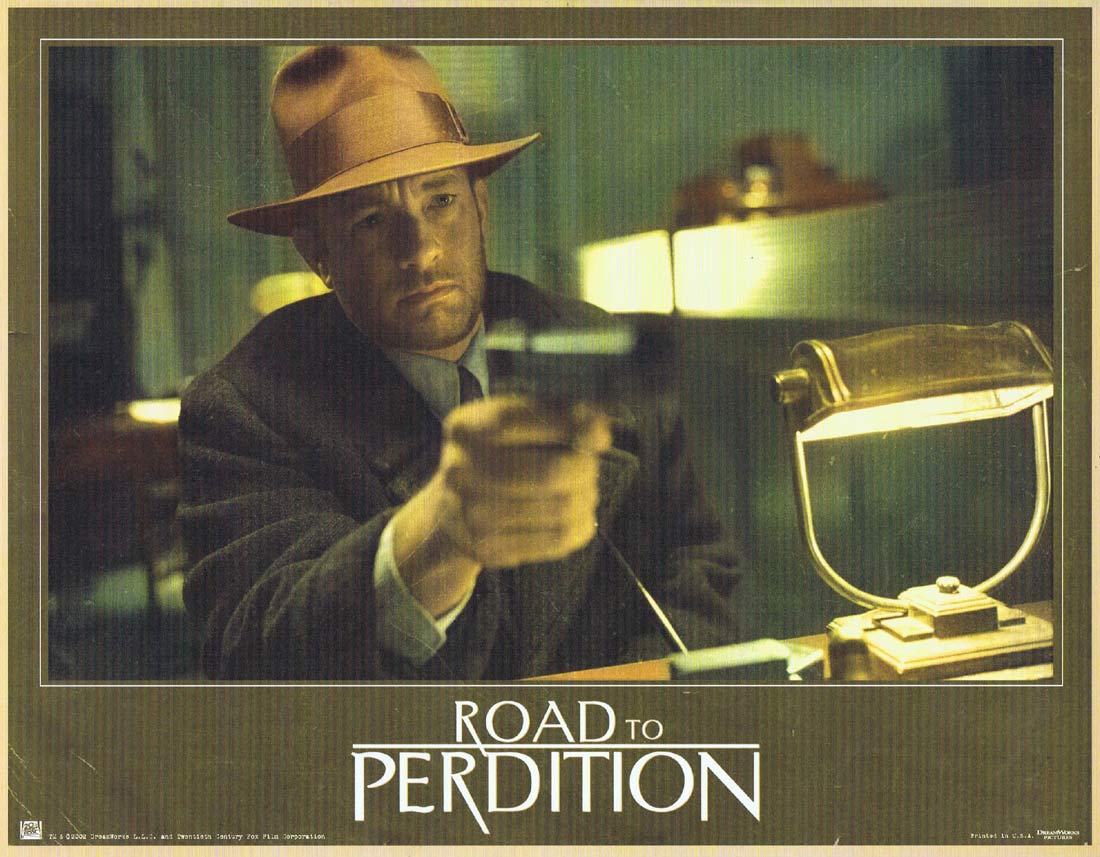 ROAD TO PERDITION Original US Lobby Card 6 Tom Hanks Paul Newman Jude Law