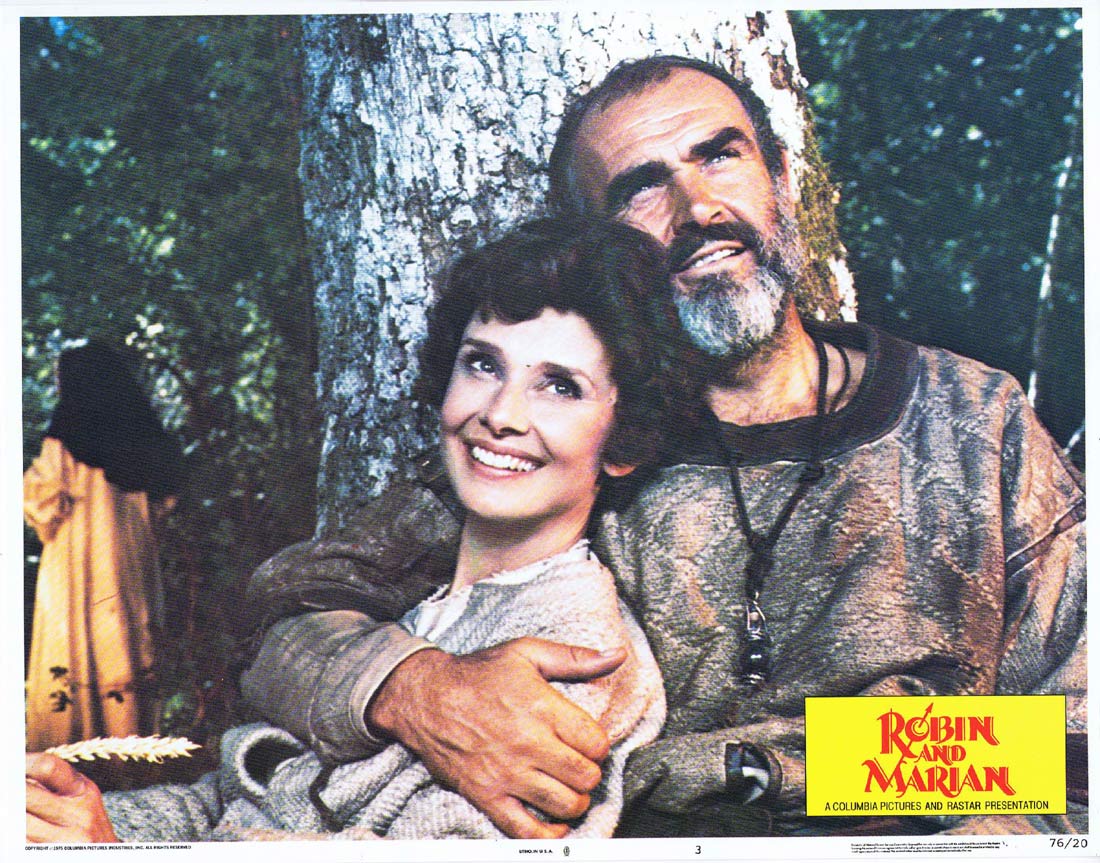 ROBIN AND MARIAN Original US Lobby card 3 Sean Connery Audrey Hepburn