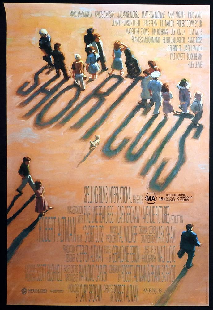 SHORT CUTS Original Rolled One sheet Movie poster Robert Altman Andie MacDowell