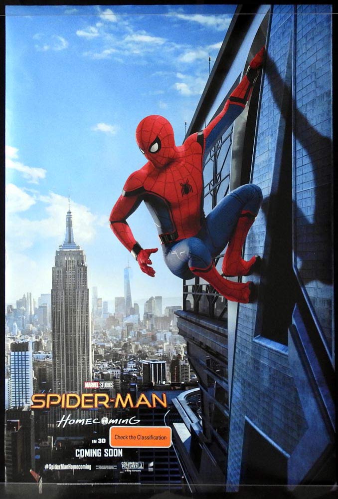 SPIDER-MAN HOMECOMING Original Rolled Advance One sheet Movie poster Tom Holland