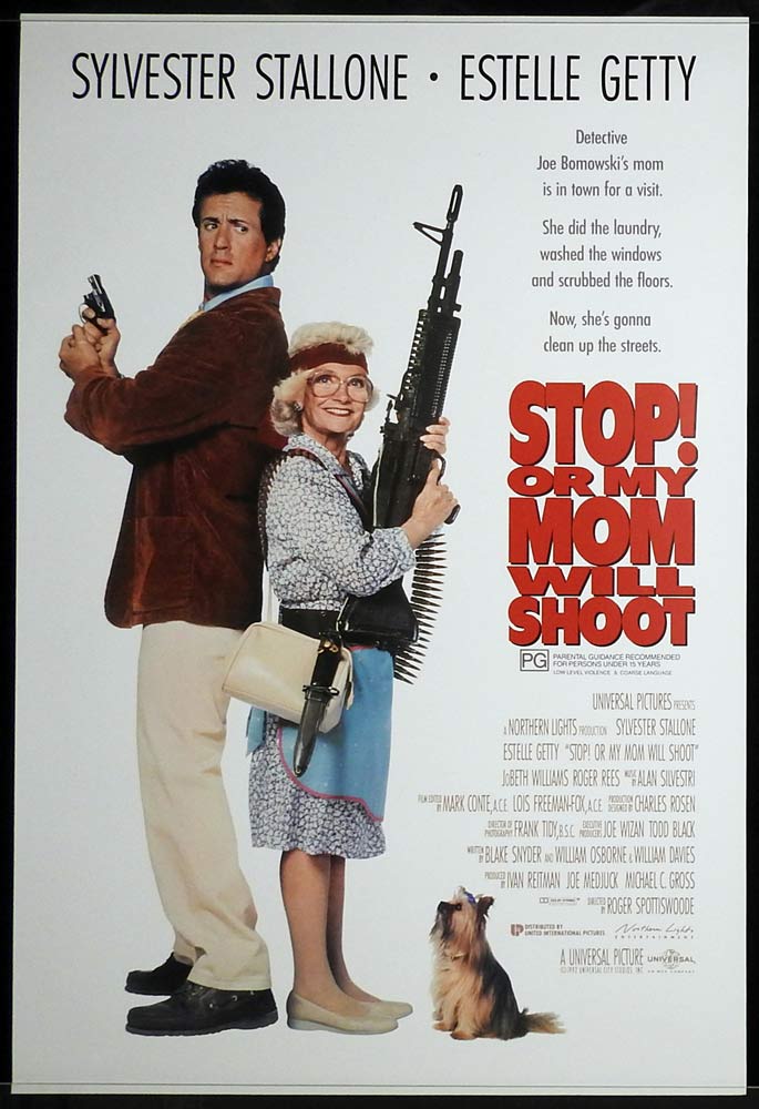 STOP OR MY MOM WILL SHOOT Original Rolled One sheet Movie poster Sylvester Stallone Estelle Getty