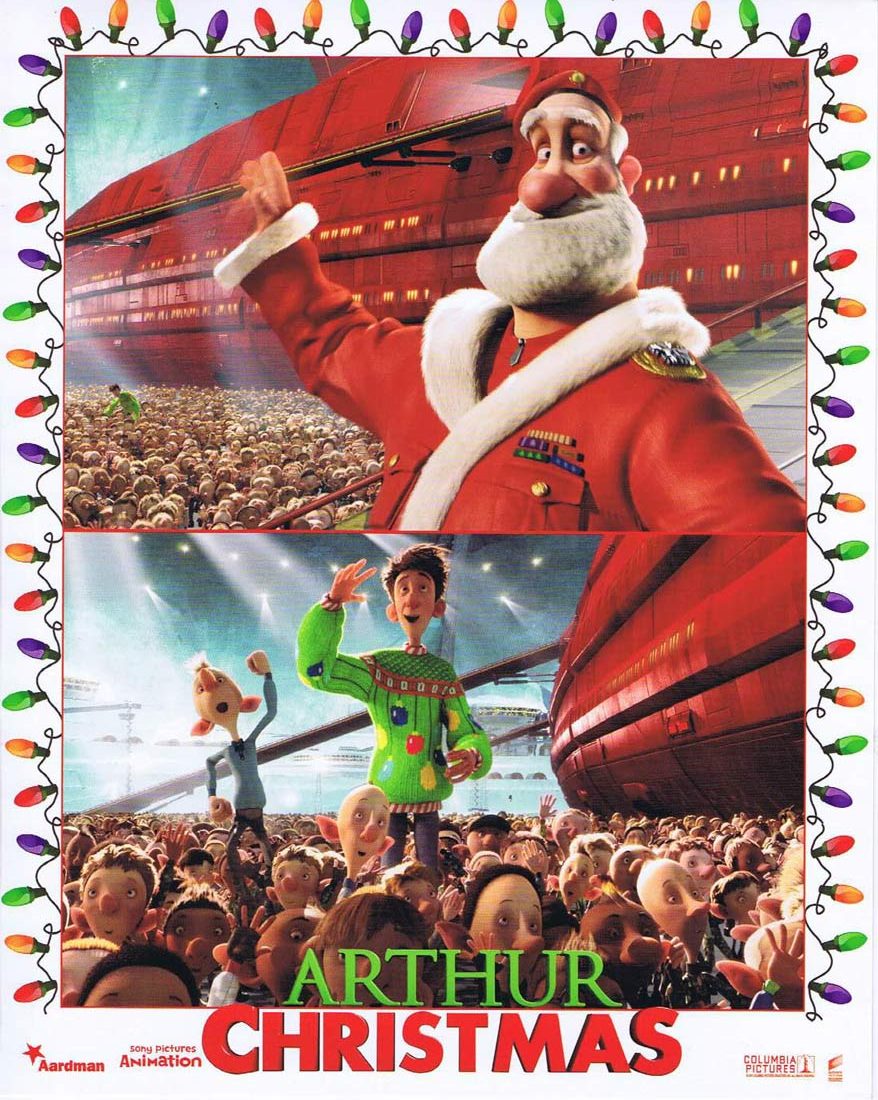 ARTHUR CHRISTMAS Original 8 x 10 Mini Lobby Card 3 Hugh Laurie Bill Nighy