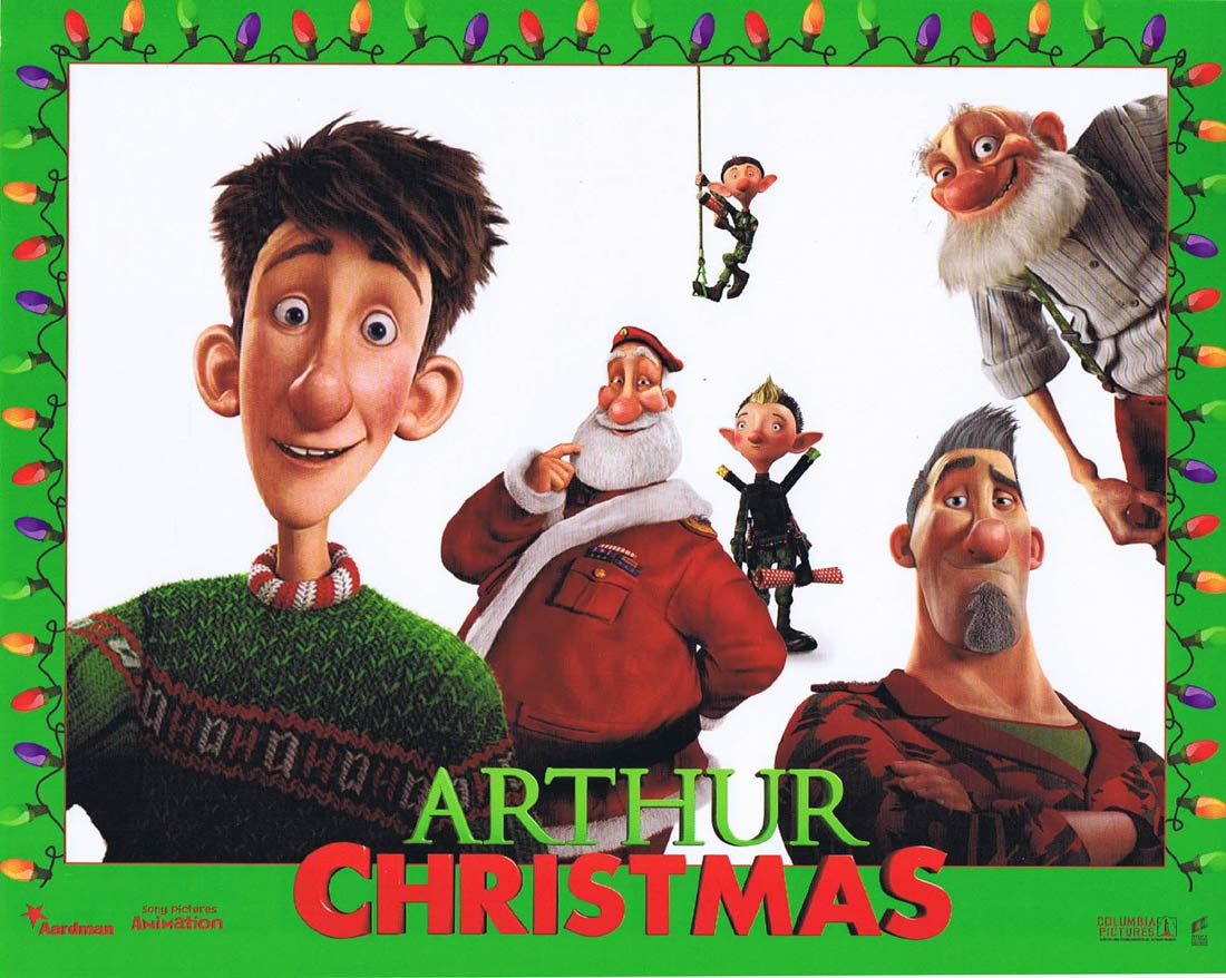 ARTHUR CHRISTMAS Original 8 x 10 Mini Lobby Card 5 Hugh Laurie Bill Nighy
