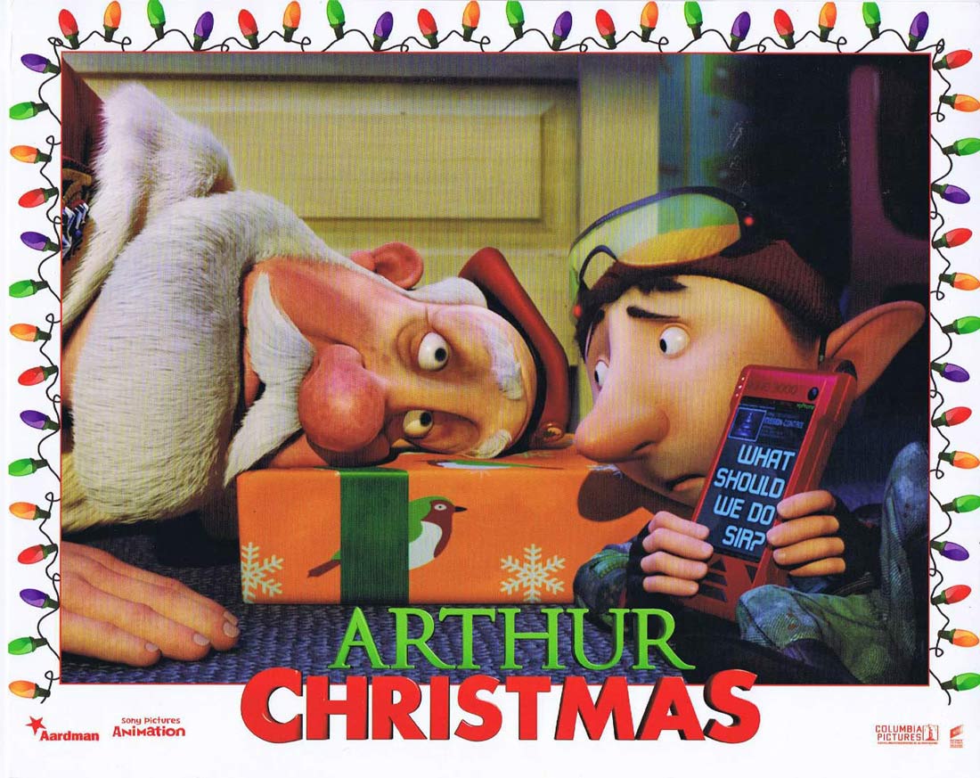 ARTHUR CHRISTMAS Original 8 x 10 Mini Lobby Card 6 Hugh Laurie Bill Nighy