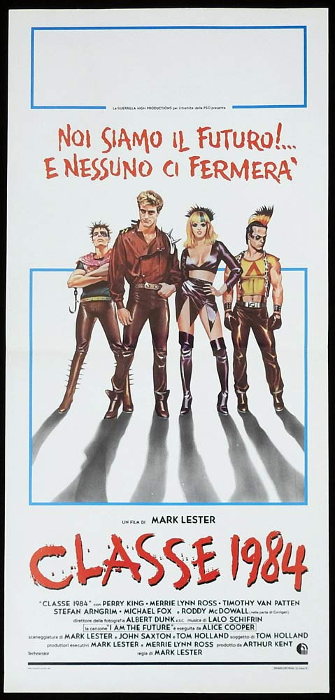 CLASS OF 1984 Original Locandina Movie Poster Perry King Michael J. Fox