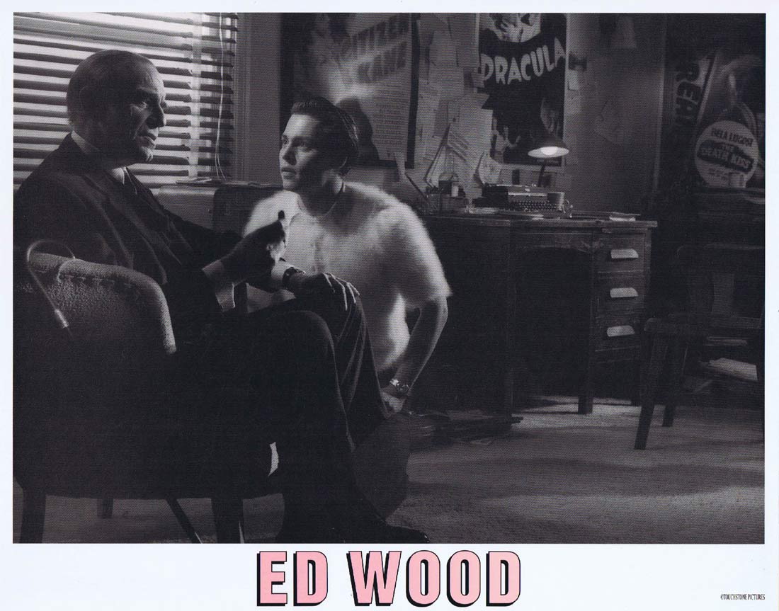 ED WOOD Original Lobby card 9 Johnny Depp Martin Landau Tim Burton