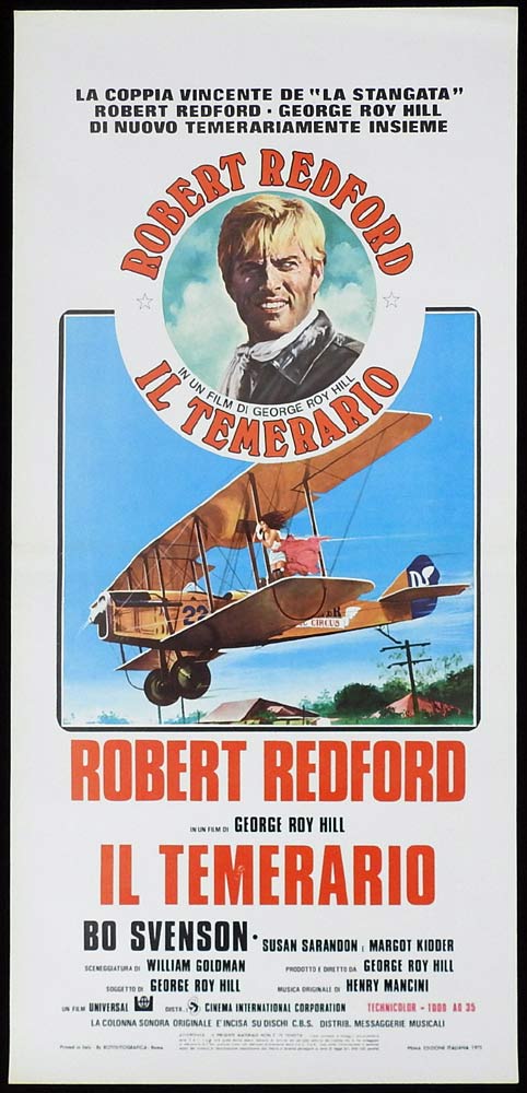 THE GREAT WALDO PEPPER Original Locandina Movie Poster Robert Redford Bo Svenson