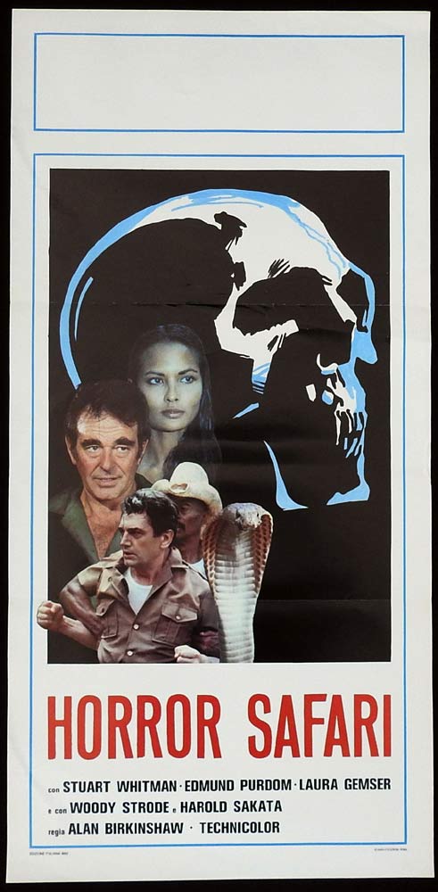 HORROR SAFARI Original Locandina Movie Poster Stuart Whitman Edmund Purdom Laura Gemser