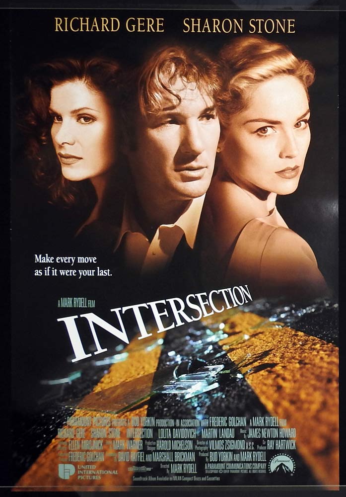 INTERSECTION Rolled One sheet Movie poster Richard Gere Sharon Stone