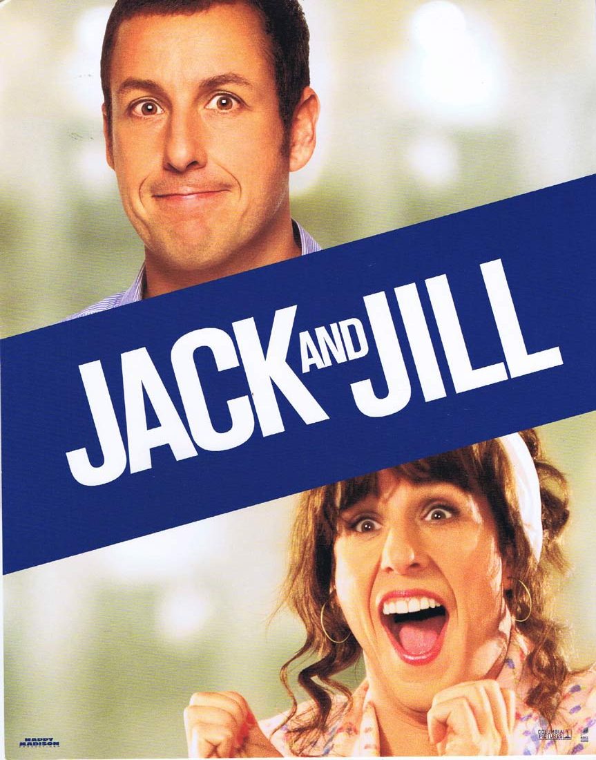 JACK AND JILL Original Lobby Card 1 Adam Sandler Katie Holmes Al Pacino