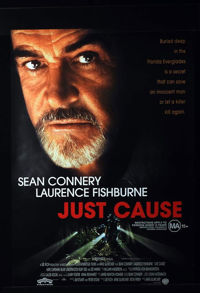 JUST CAUSE Rolled One sheet Movie poster Sean Connery Laurence Fishburne