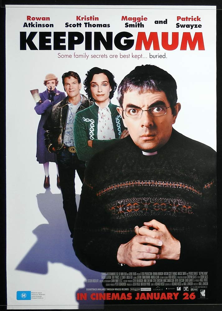 KEEPING MUM Original Rolled One sheet Movie poster Rowan Atkinson Patrick Swayze