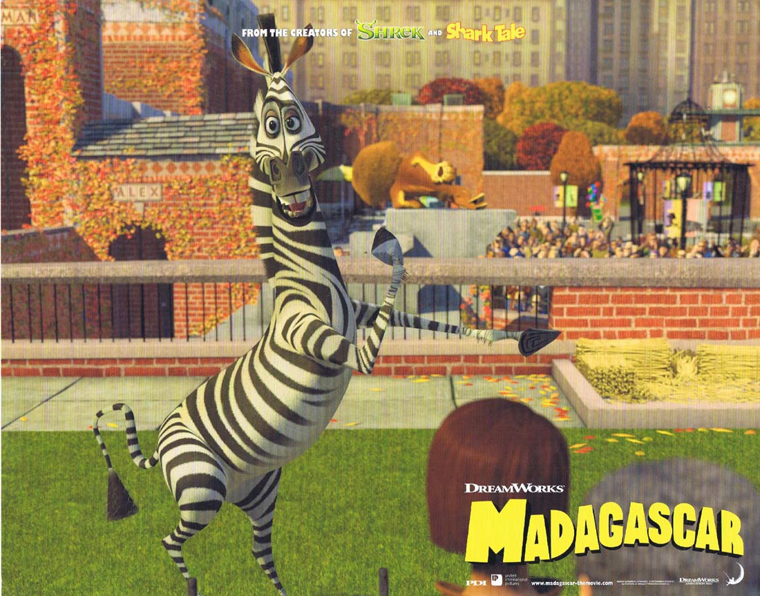 MADAGASCAR Original Lobby Card 7 Ben Stiller Chris Rock David Schwimmer