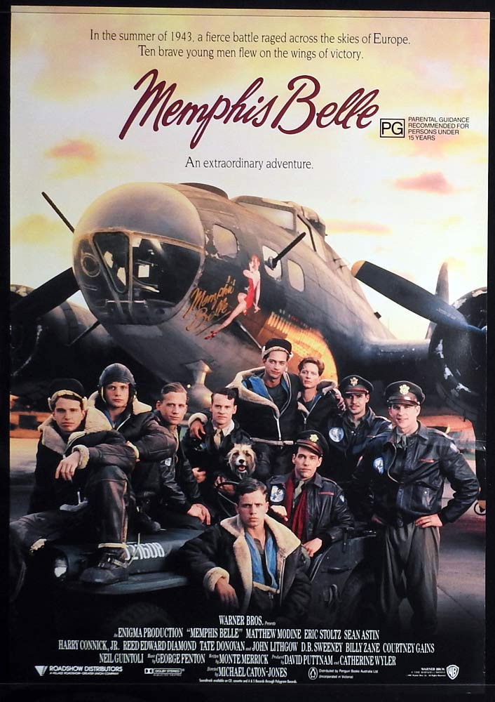 MEMPHIS BELLE Rolled One sheet Movie poster Matthew Modine Eric Stoltz