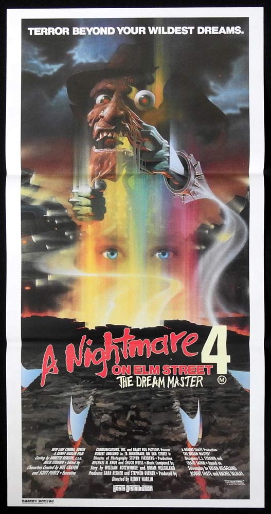 A NIGHTMARE ON ELM STREET 4 Original Daybill Movie Poster Robert Englund