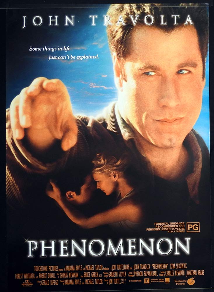 PHENOMENON Original Rolled One sheet Movie poster John Travolta Kyra Sedgwick