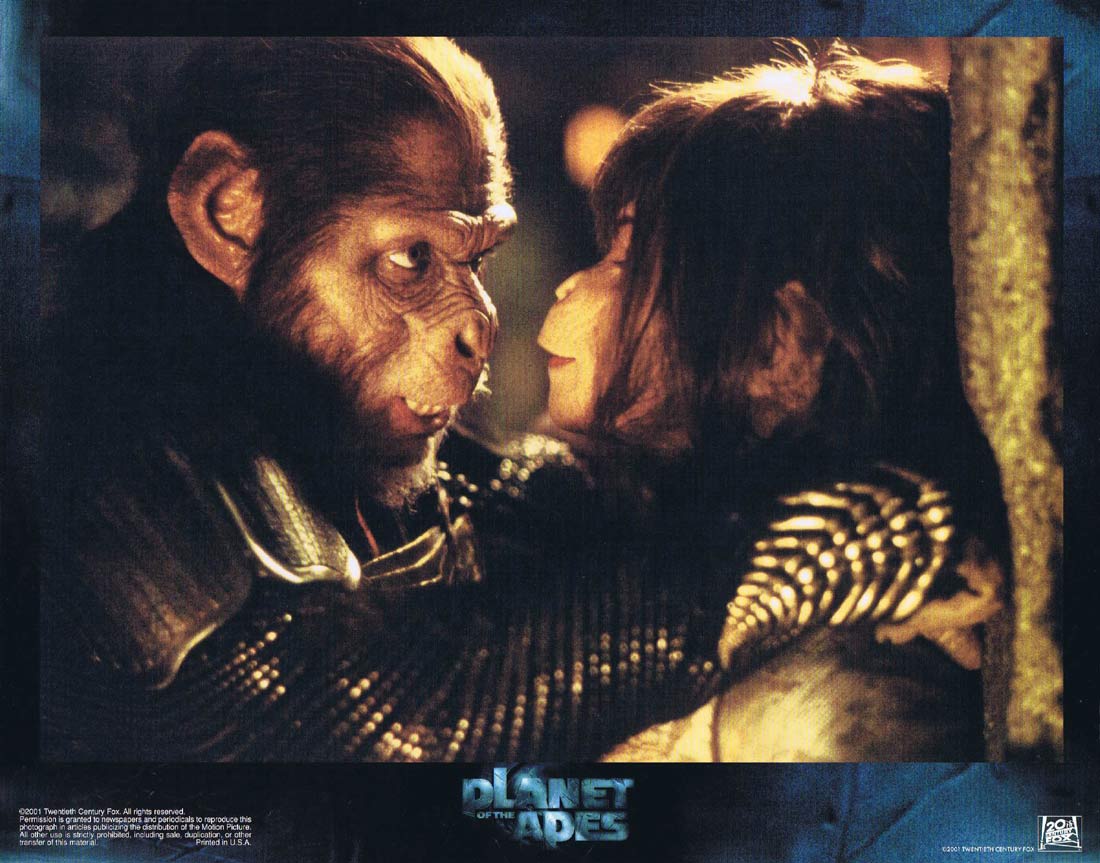PLANET OF THE APES Original Lobby Card 1 Mark Wahlberg Tim Roth