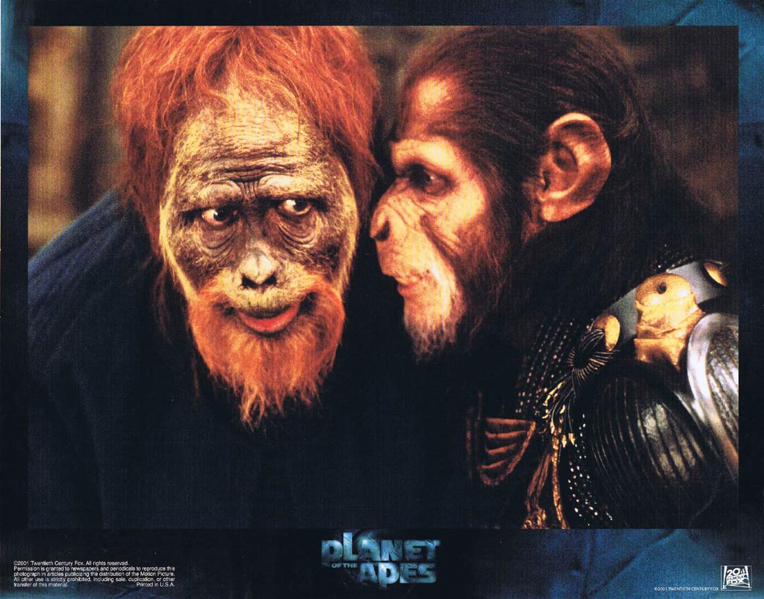 PLANET OF THE APES Original Lobby Card 10 Mark Wahlberg Tim Roth