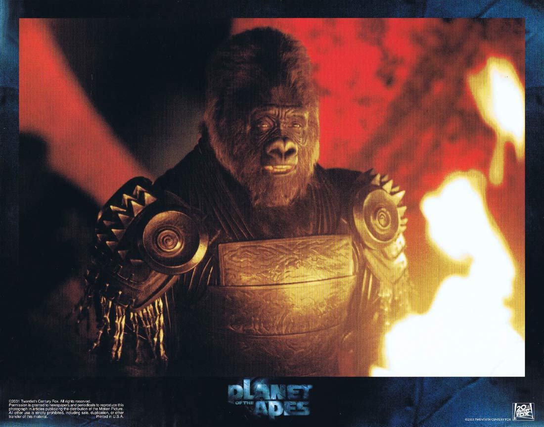 PLANET OF THE APES Original Lobby Card 3 Mark Wahlberg Tim Roth