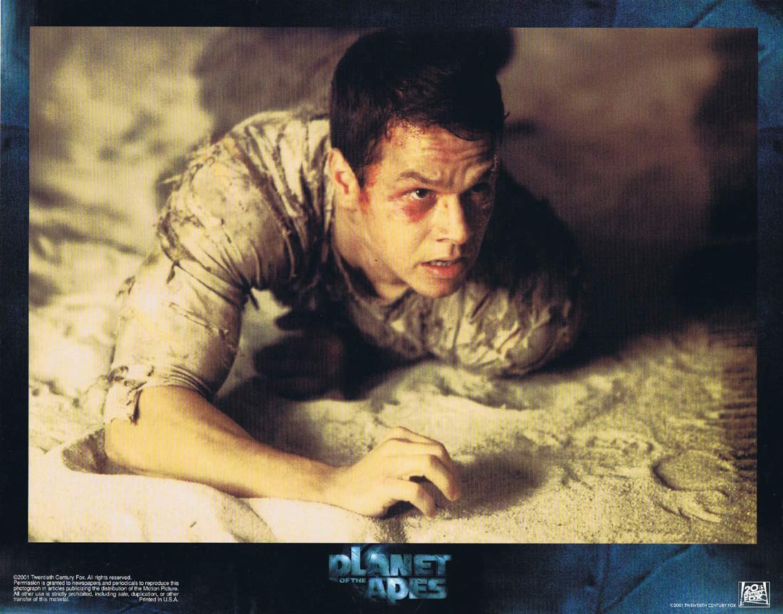 PLANET OF THE APES Original Lobby Card 7 Mark Wahlberg Tim Roth