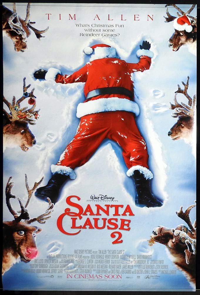 THE SANTA CLAUSE 2 Original Rolled One sheet Movie poster Tim Allen Judge Reinhold