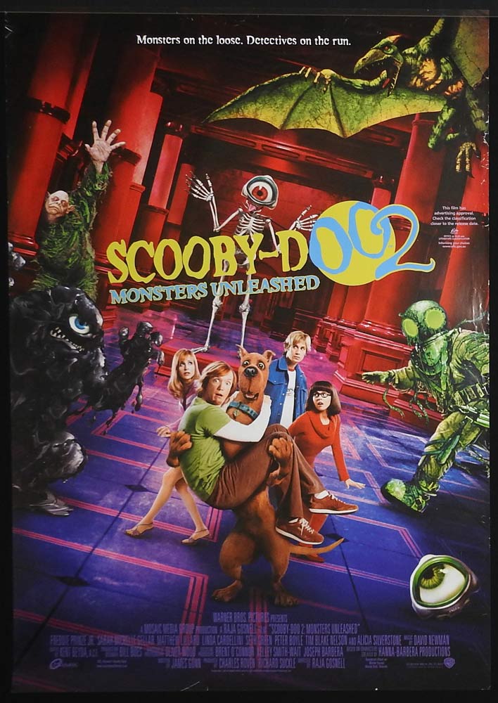 SCOOBY DOO 2 MONSTERS UNLEASHED Rolled One sheet Movie poster Sarah Michelle Gellar