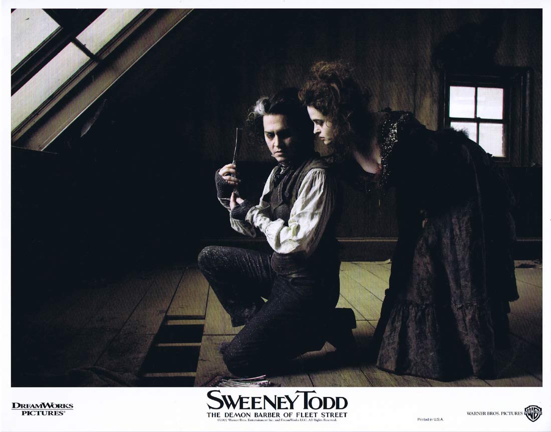 SWEENEY TODD Original Lobby Card 6 Johnny Depp Tim Burton Helena Bonham Carter