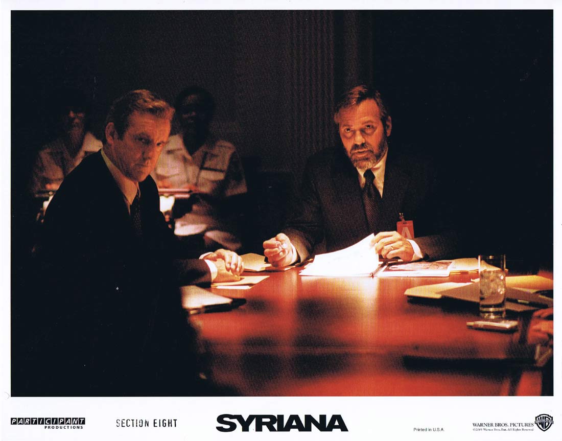 SYRIANA Original Lobby Card 3 George Clooney Matt Damon William Hurt