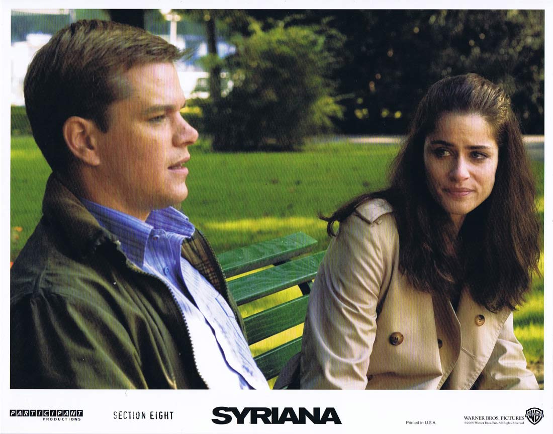 SYRIANA Original Lobby Card 5 George Clooney Matt Damon William Hurt