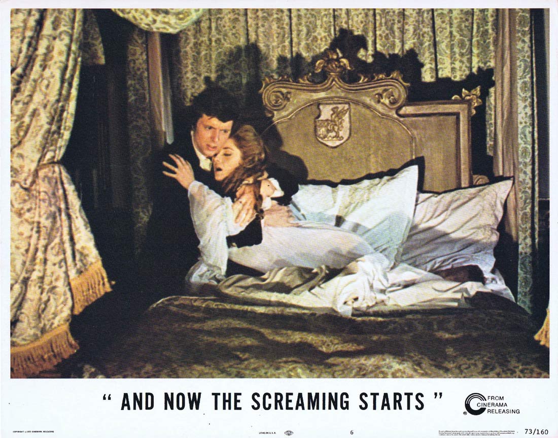 AND NOW THE SCREAMING STARTS Lobby Card 6 Peter Cushing Herbert Lom