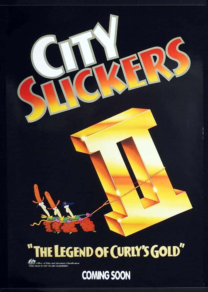 CITY SLICKERS II Original One sheet Movie poster Billy Crystal Daniel Stern