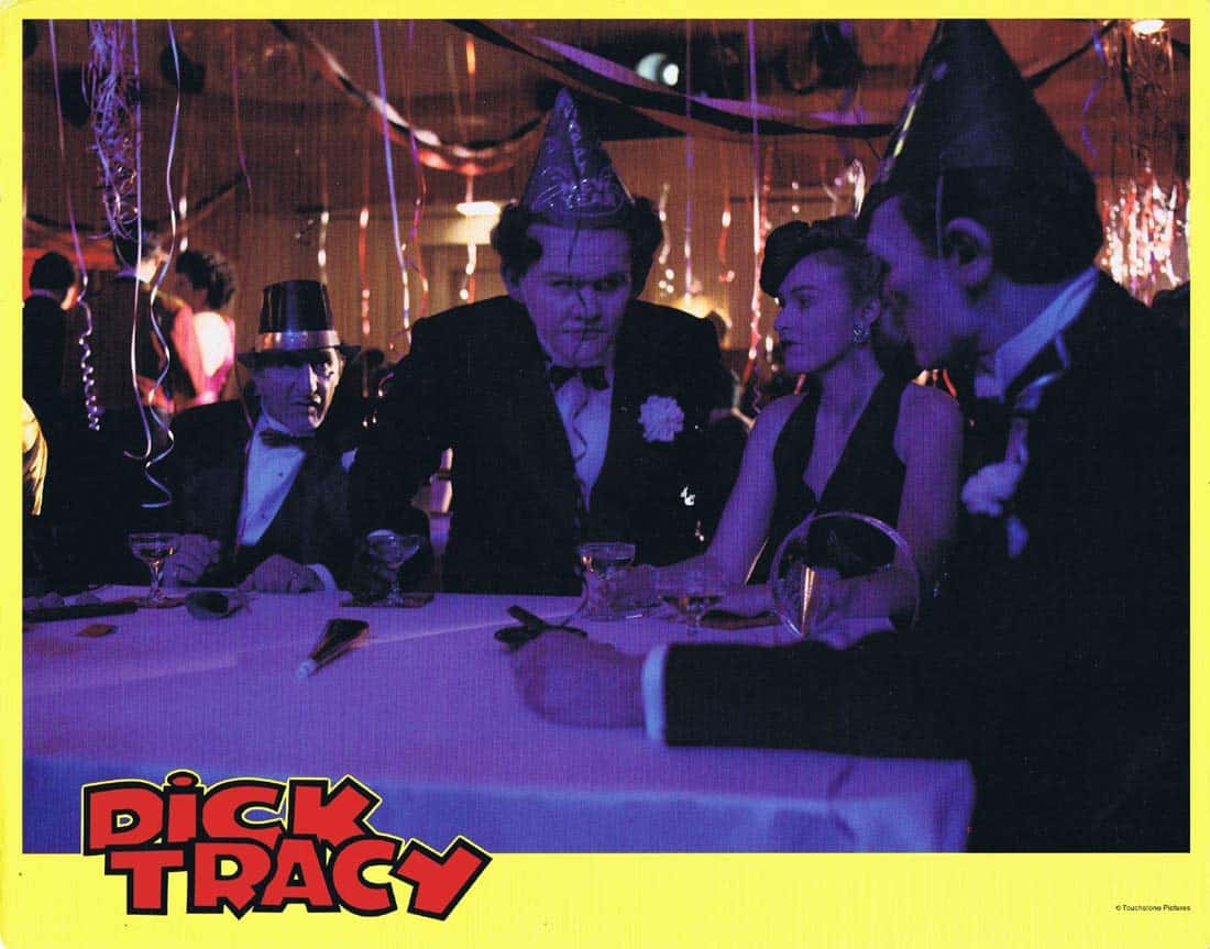 DICK TRACY Original Lobby Card 2 Warren Beatty Madonna Al Pacino