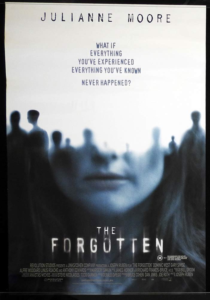 THE FORGOTTEN Original One sheet Movie poster Julianne Moore Dominic West