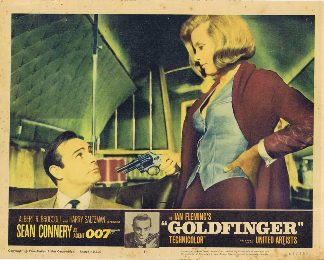GOLDFINGER Original Lobby Card 1 Sean Connery James Bond