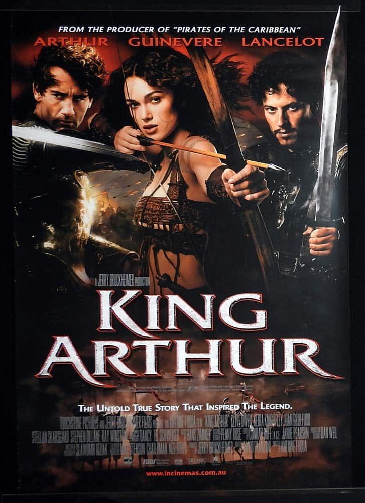 KING ARTHUR Original One sheet Movie poster Clive Owen Keira Knightley Stellan Skarsgård