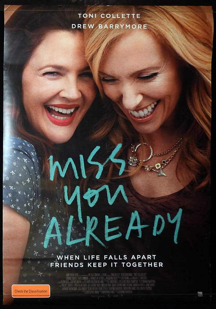 MISS YOU ALREADY Original Aust One sheet Movie poster Toni Collette Drew Barrymore