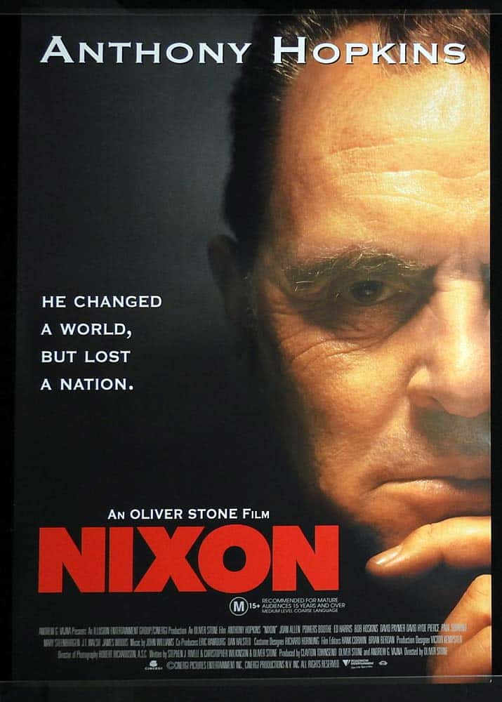 NIXON Original One sheet Movie poster Anthony Hopkins Oliver Stone Joan Allen