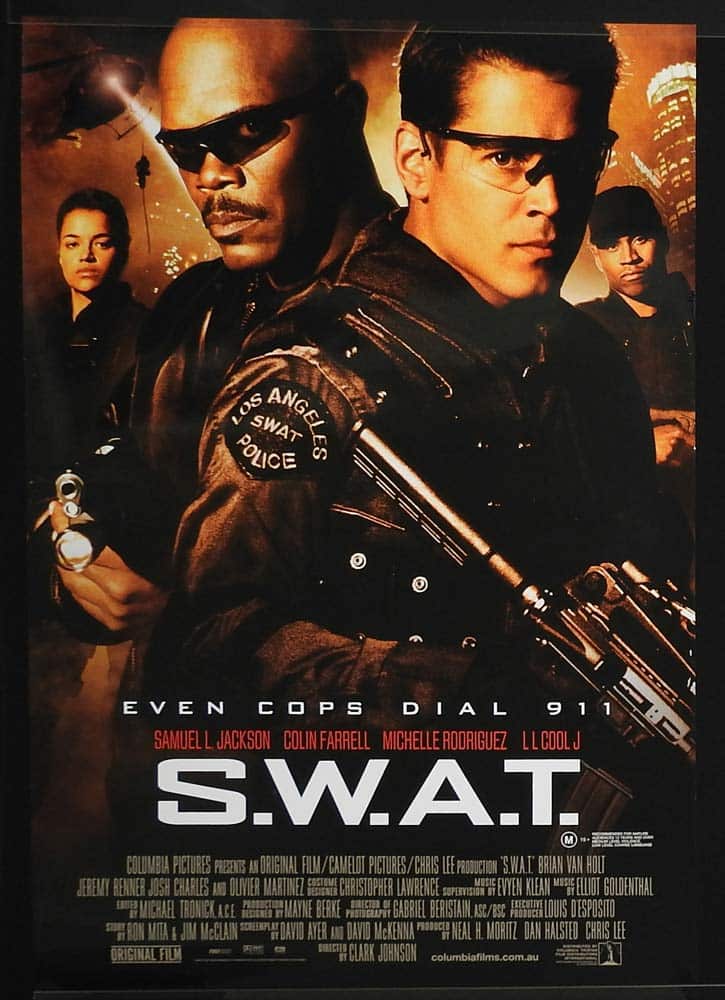 S.W.A.T. Original One sheet Movie poster Samuel L. Jackson Colin Farrell Michelle Rodriguez
